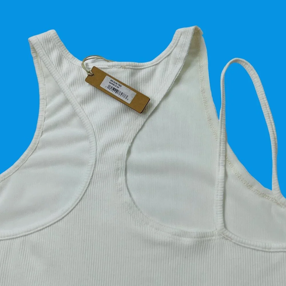 SKIMS Soft Lounge Cut‎ Out Racerback Bralette Marble 3X